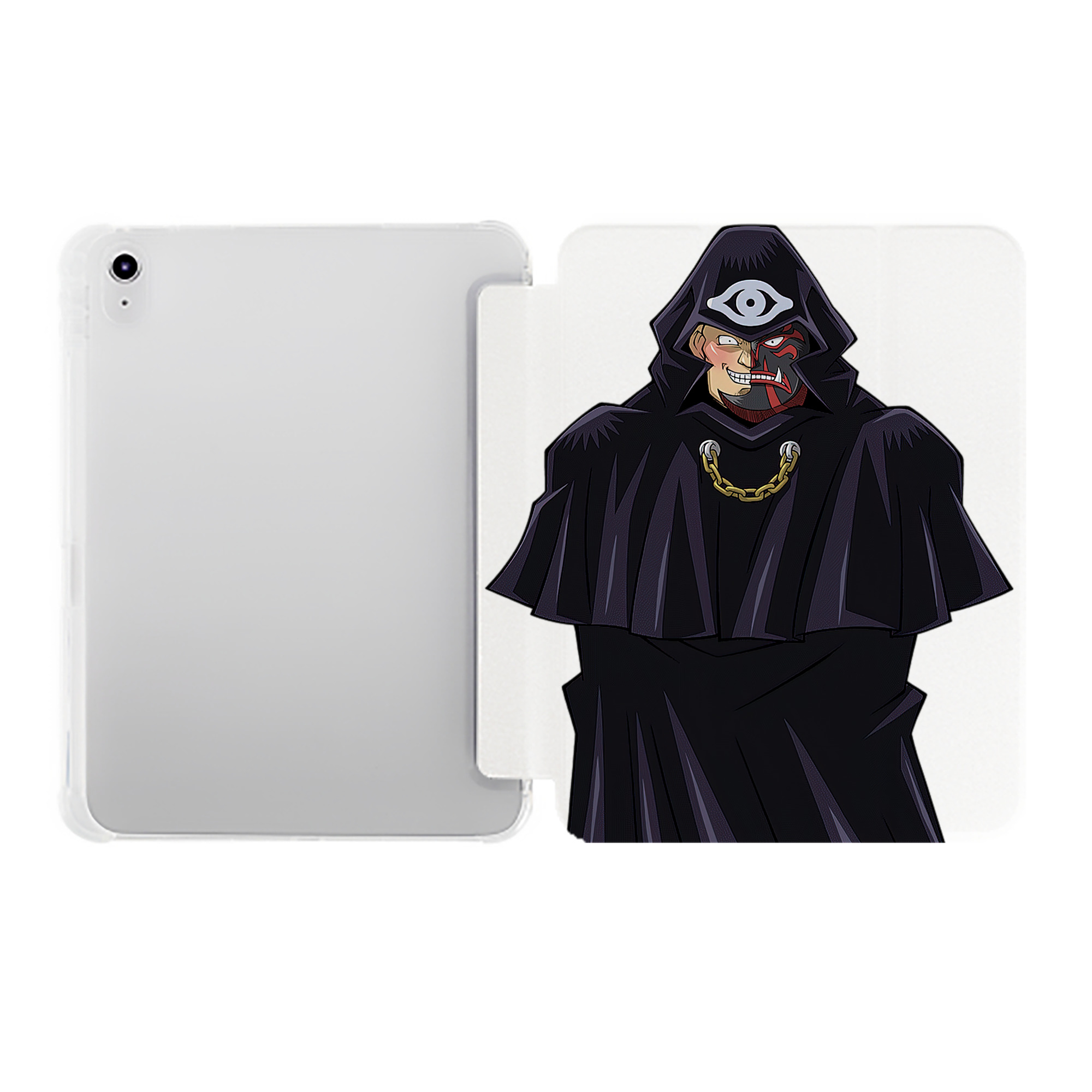 （画像用） 遊☆戯☆王 Yu-Gi-Oh! IPad ケース ペン収納付き 三つ折りスタンド PUレザー×シリコン 対応機種9.5/10.5/10.9インチ
